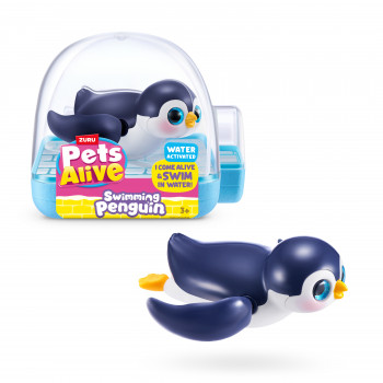 Zuru Pets Alive plávajúci tučniak - rôzne farby, robotická hračka do kúpeľa