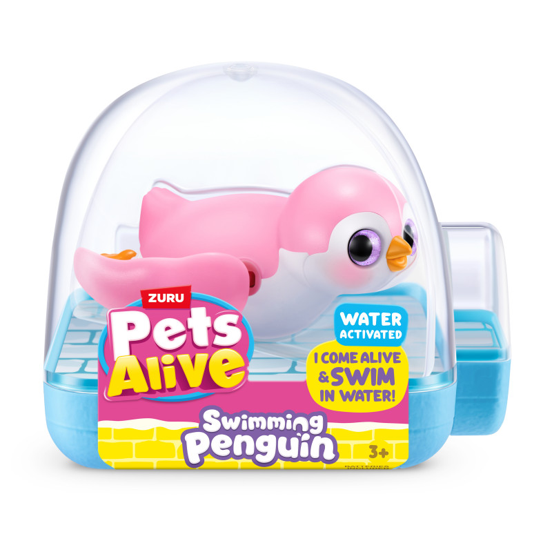 Zuru Pets Alive plávajúci tučniak - rôzne farby, robotická hračka do kúpeľa