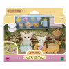 EPOCH Sylvanian Families slnečná pikniková sada - líška fenek sestra & bábätko