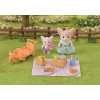 EPOCH Sylvanian Families slnečná pikniková sada - líška fenek sestra & bábätko