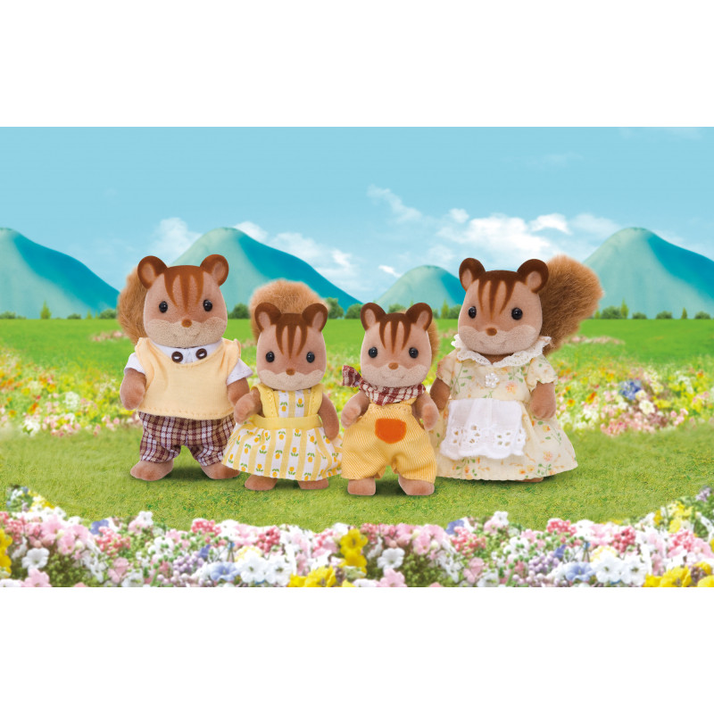 Epoch Sylvanian Families rodinka veveričiek orechových figúrky set