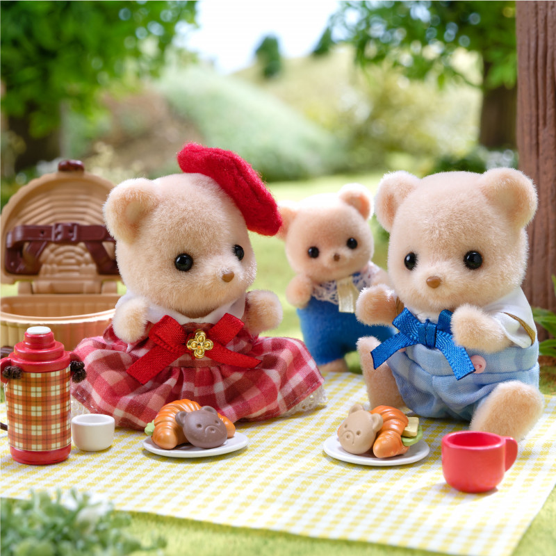 EPOCH Sylvanian Families Biscuit Bear súrodenci pikniková zábava hracia sada