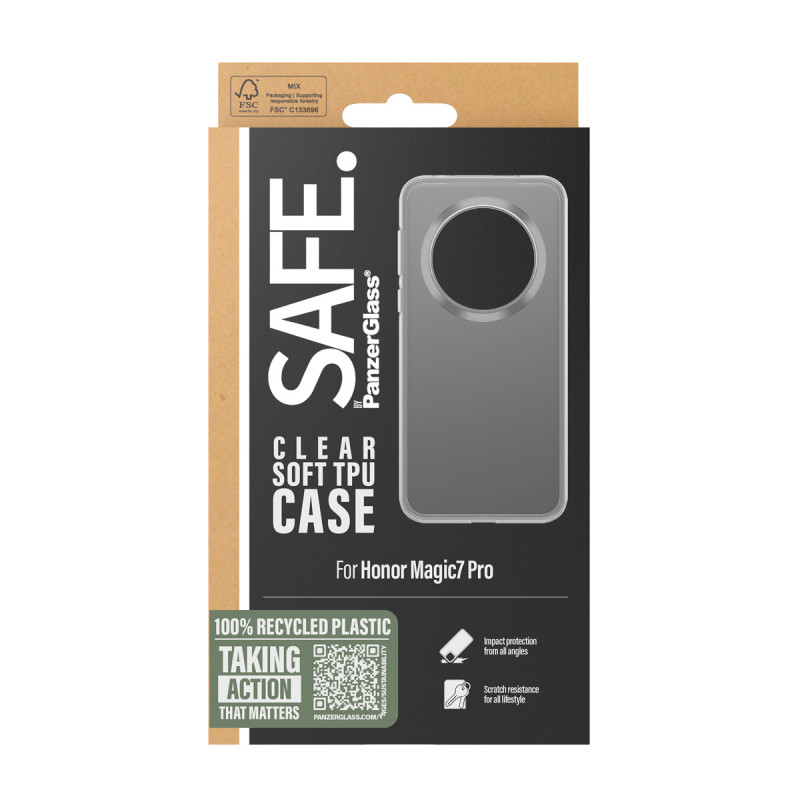 PanzerGlass SAFE TPU puzdro pre Honor Magic7 Pro 5G - transparentné