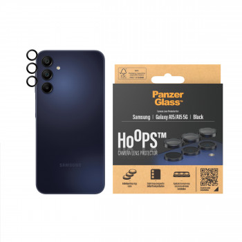 PanzerGlass Hoops ochrana kamery pre Samsung Galaxy A15 / A15 5G - čierna