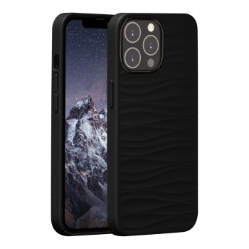 dbramante1928 Dune puzdro pre iPhone 14 Pro čierna plná zrnitá koža