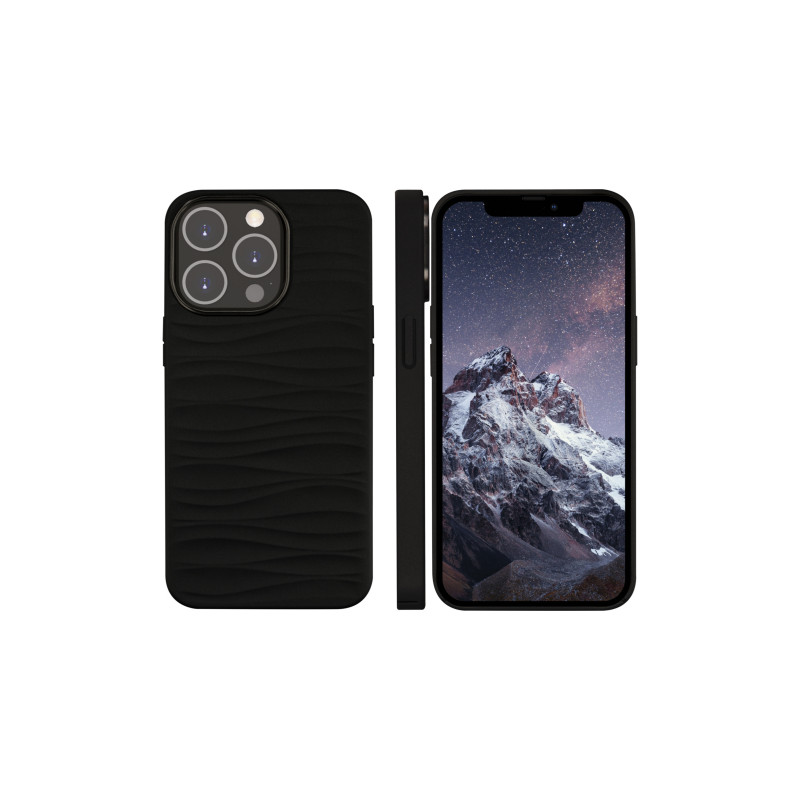 dbramante1928 Dune puzdro pre iPhone 14 Pro čierna plná zrnitá koža