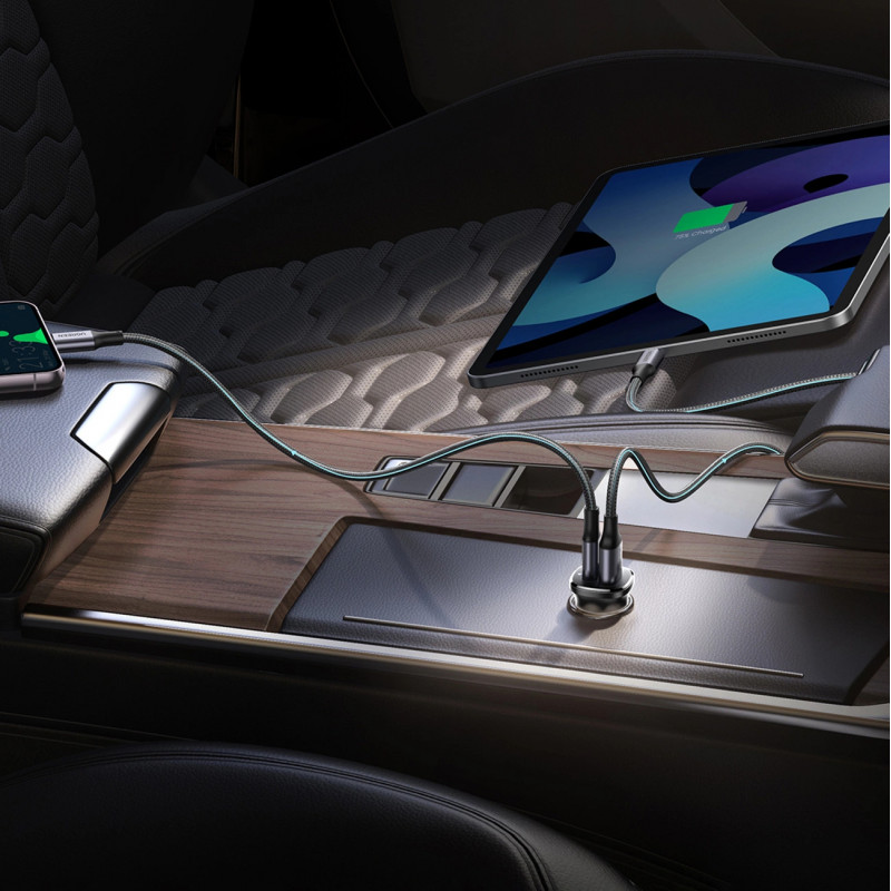 UGREEN EC305 30W USB-C + USB-A nástenná nabíjačka PD 3.0 PPS Quick Charge 3.0 čierna