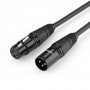 UGREEN 20710B XLR kábel samica na samca mikrofónový kábel 2m čierny