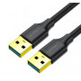 UGREEN USB 3.0 Type-A konektor samec na Type-A konektor samec kábel 3m čierny