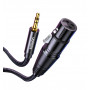 UGREEN AV182 XLR konektor samec na 3,5 mm TRS konektor samec audio kábel 1 m čierny