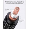 UGREEN AV182 XLR konektor samec na 3,5 mm TRS konektor samec audio kábel 1 m čierny