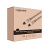 UGREEN Toslink audio kábel, pletený nylon, 3m strieborný