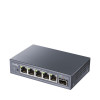 CUDY GS105ES1 5-portový Gigabit Light Managed switch s 1 SFP, 4 RJ45, VLAN, QoS, desktop