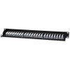 Intellinet 513487 24-portový Cat5e STP 1U rackový patch panel, čierny