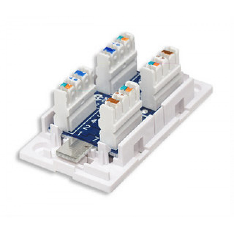 Intellinet 504904 Cat5e UTP Keystone jack, 90-stupňová LSA rezacia svorková technika, biela