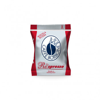 Caffè Borbone Respresso Miscela Rossa 100 kapsúl pre Nespresso OriginalLine, tmavé praženie, intenzita 9/10, jednotlivo balené
