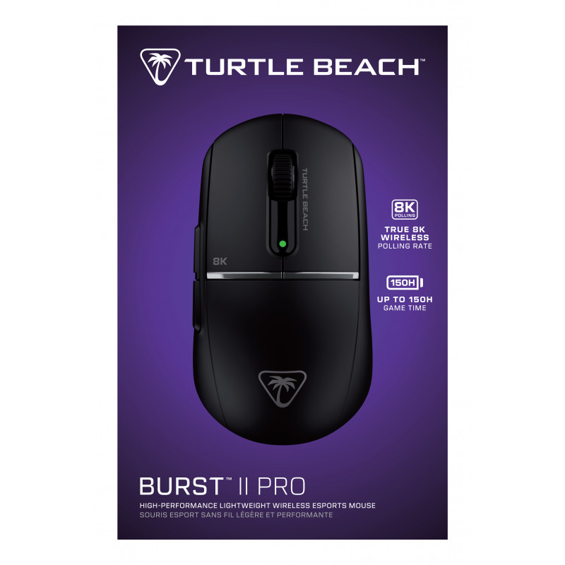 Turtle Beach Burst II Pro bezdrôtová herná myš, čierna (TBM-2102-05)
