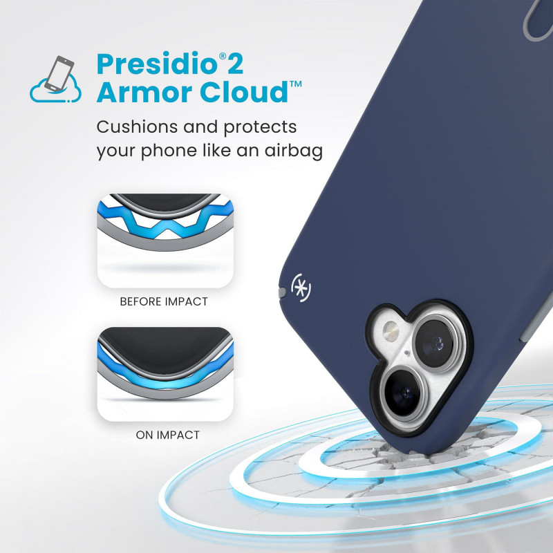 Speck Presidio2 Pro ClickLock & MagSafe puzdro pre iPhone 16 Plus - Navy