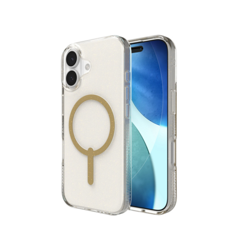 ZAGG Milan Snap puzdro pre iPhone 17 – Glitter Gold