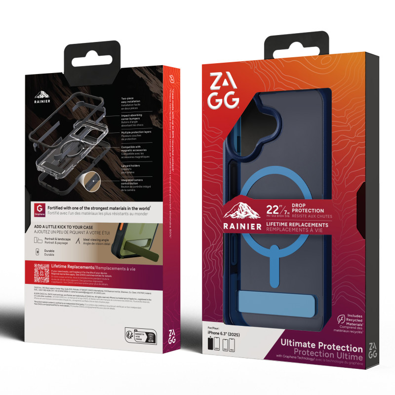 ZAGG Rainier Snap puzdro pre iPhone 17 - Cobalt Horizon