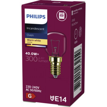 Philips PHI App 40W E14 230-240V T29 žiarovka do rúry v tvare hrušky