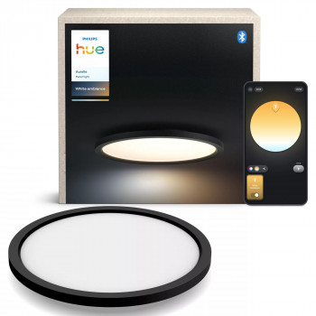 Philips Hue Aurelle okrúhle panelové svietidlo čierna - smart LED stropné svietidlo, nastavenie bielej, 2200 lm, Bluetooth & Zigbee