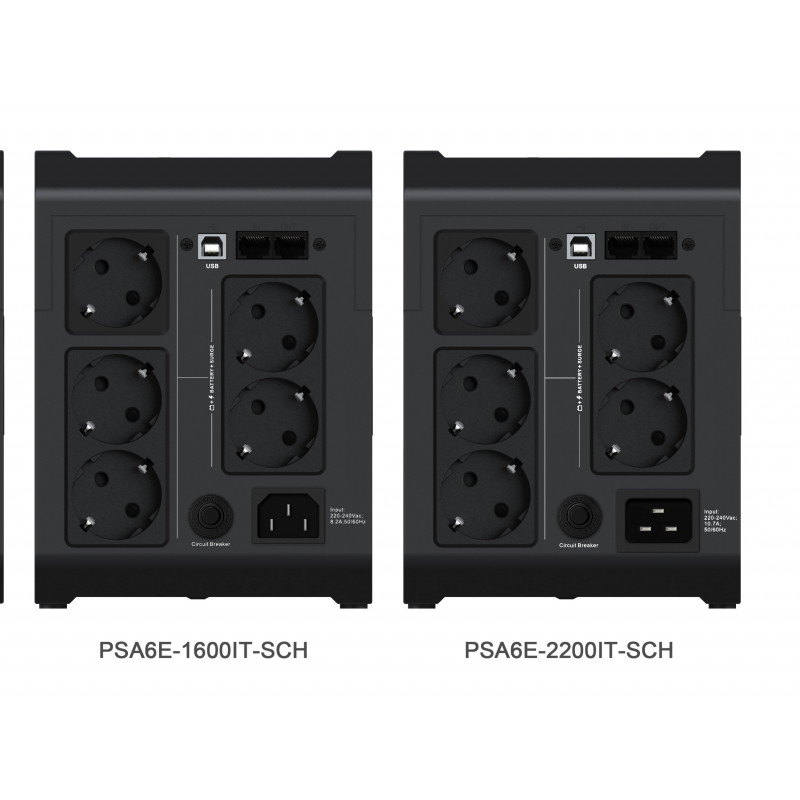 Vertiv PSA6E-2200IT-SCH 2200 VA online dvojkonverzná UPS (Rack/Tower, 5x C13, 1x C19)