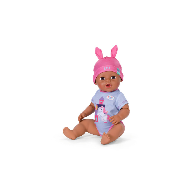 ZAPF CREATION BABY born Eva Click & Play 43cm bábika s blond vlasmi a modrými očami