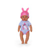 ZAPF CREATION BABY born Eva Click & Play 43cm bábika s blond vlasmi a modrými očami