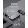 ICY BOX IB-DK7402-C31 Diamond Dock 12-in-1 dokovacia stanica USB-C, 5x video výstup, 140 W PD, DisplayLink, antracitová/čierna