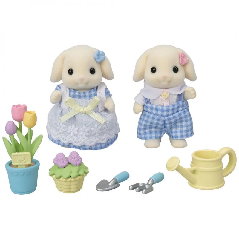 EPOCH Sylvanian Families - kvetinová a záhradná hracia sada s figúrkami