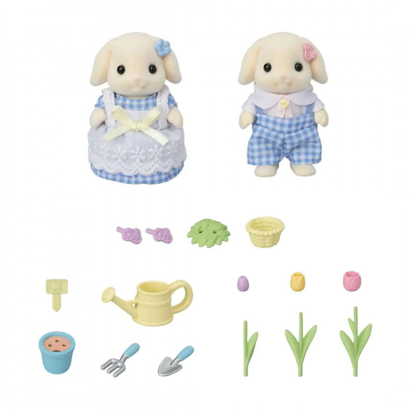 EPOCH Sylvanian Families - kvetinová a záhradná hracia sada s figúrkami