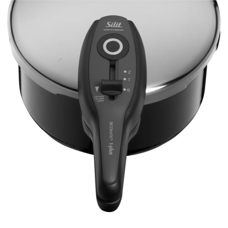 SILIT Silargan Sicomatic t-Plus sada tlakových hrncov 4,5L + 3,0L, 22cm, čierna