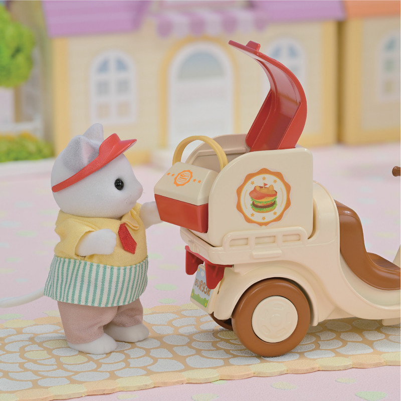 Sylvanian Families mobilný stánok s hamburgermi s figúrkou