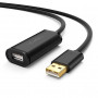 UGREEN US121 aktívny USB 2.0 predlžovací kábel 5m čierny