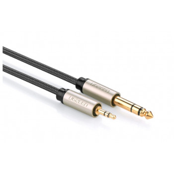 UGREEN 3,5 mm jack konektor samec na 3,5 mm jack konektor samec TRS audio kábel 5 m sivý (10630)