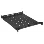 Intellinet rack - polica - s variabilnými lištami, pevná montáž - čierna, RAL 9004 - 1U - 48,3 cm (19)