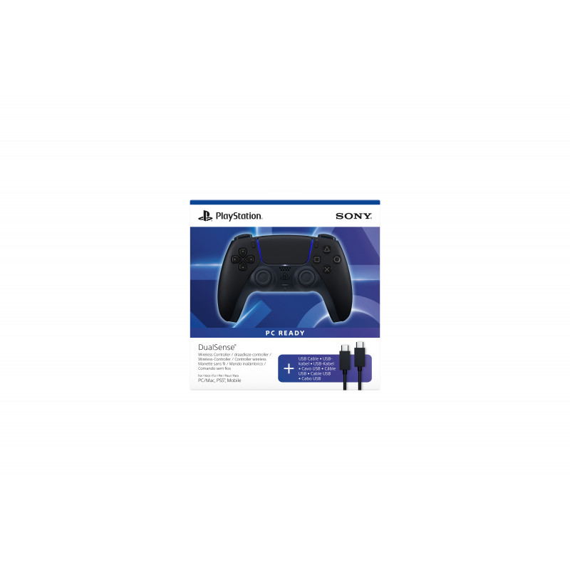 Sony PS5 DualSense bezdrôtový ovládač polnočná čierny USB PC