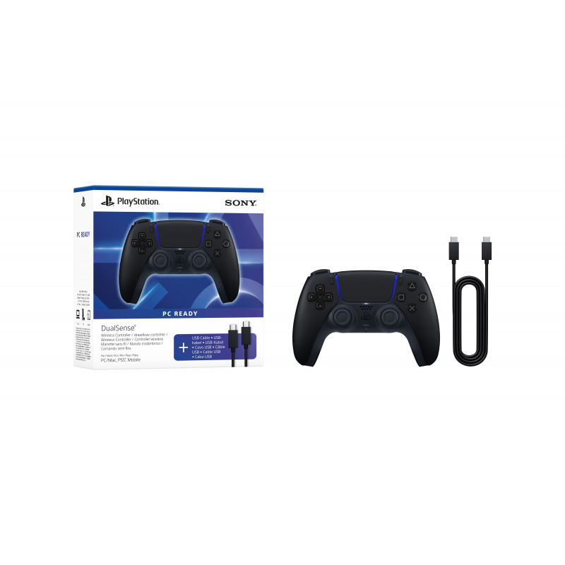 Sony PS5 DualSense bezdrôtový ovládač polnočná čierny USB PC