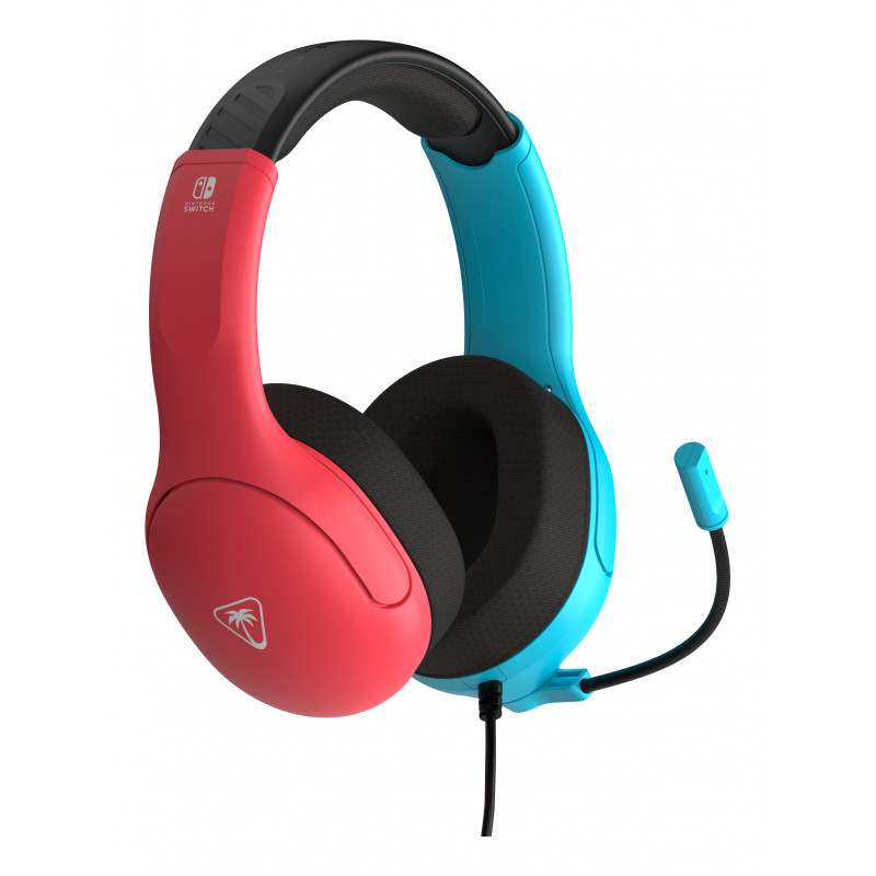 Turtle Beach Airlite Fit káblový herný headset - neónovo modrý a červený TBS-8002-25