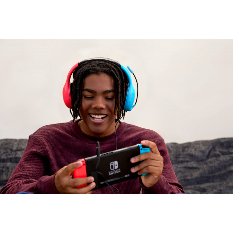 Turtle Beach Airlite Fit káblový herný headset - neónovo modrý a červený TBS-8002-25