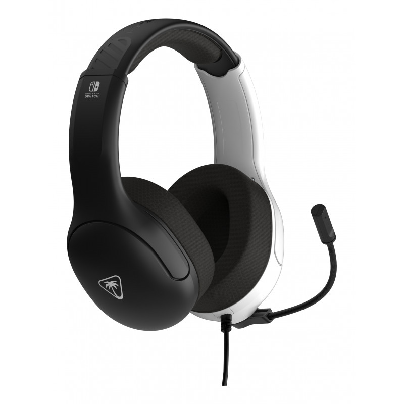 Turtle Beach Airlite Fit headset NS čierny a biely - káblový cez uši herný headset s mikrofónom Flip-to-Mute