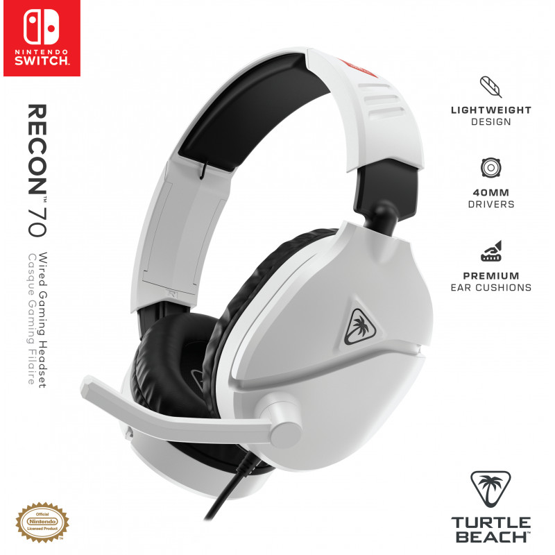 Turtle Beach Recon 70 NS biely herný headset (TBS-8001-15)