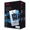 AEG GR201SM s-bag Classic Long Performance vrecká do vysávača, balenie 8 ks, modrá/biela, pre VX4 Series 900 168 824
