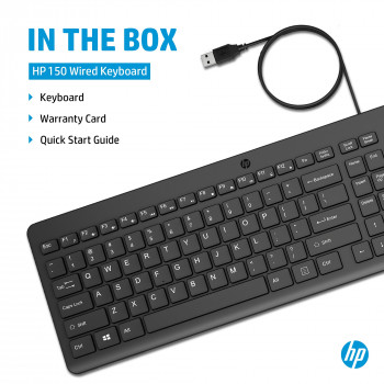 HP 150 káblová klávesnica NL (664R5AA#ABH)