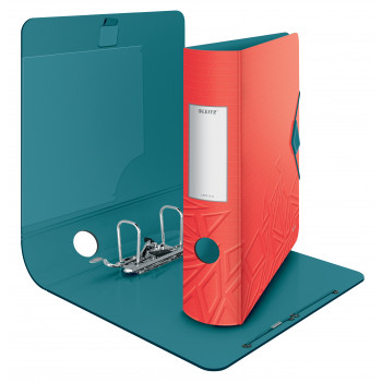 LEITZ Active Urban Chic zakladač A4 82 mm svetločervený Polyfoam duo vzhľad okrúhly chrbát (1116-00-20)