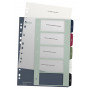 Leitz register 1235 Style DIN A4 1-5 polypropylén viacfarebný 5 extra širokých oddeľovacích listov, tlačiteľný na PC 1235-00-00