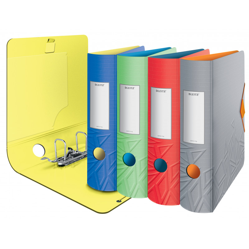 LEITZ Active Urban Chic zakladač A4 82 mm Stratos sivý Polyfoam duo vzhľad 1116-00-32