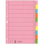 LEITZ A4 10-dielne prázdne registračné listy, viacfarebné, 130 g/m², spevnené dierovanie 4340-00-00