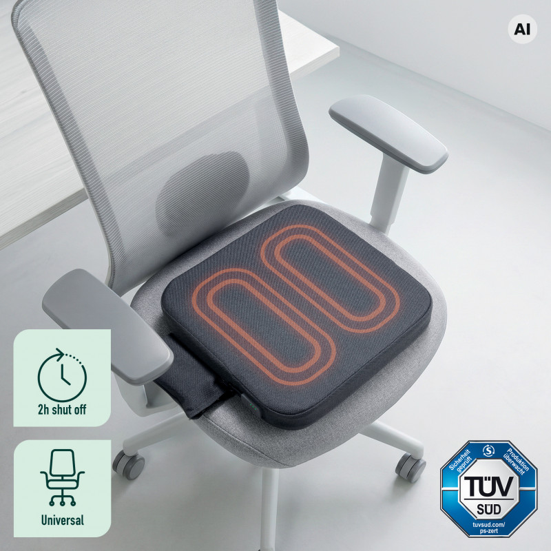 LEITZ iComfi Vyhrievací vankúš, tmavosivý 51910089